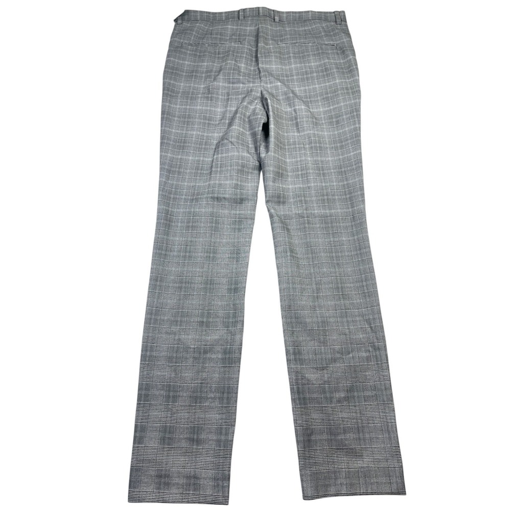 H&M Coupe Moulante Pants Mens 32R Gray Nailhead Pattern Slash Pockets Skinny Leg - Picture 2 of 15